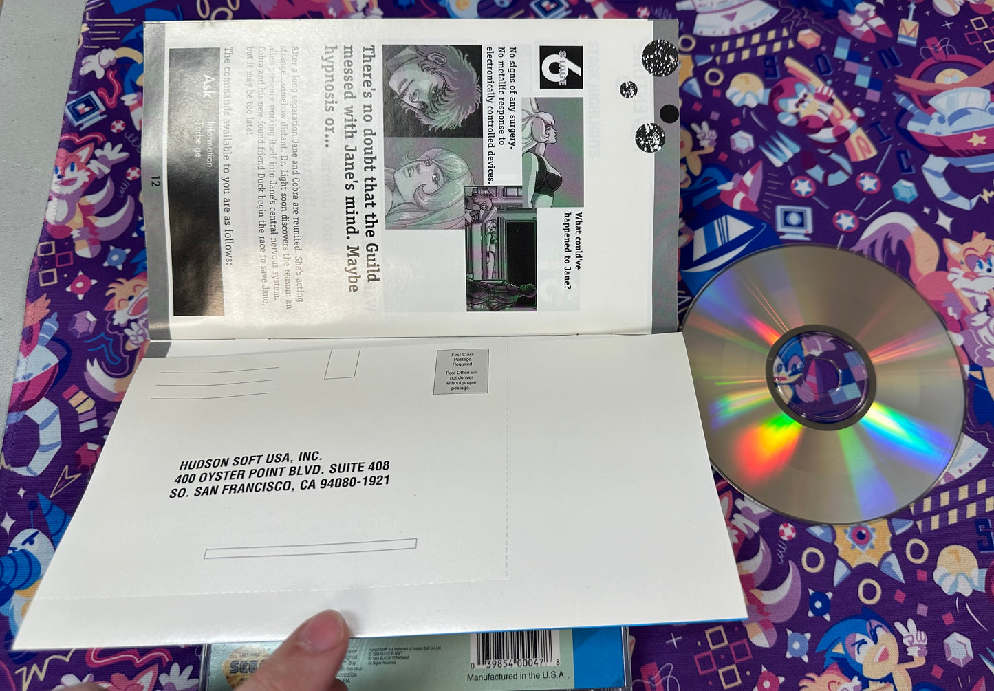 The Space Adventure Sega CD Cib with reg card.