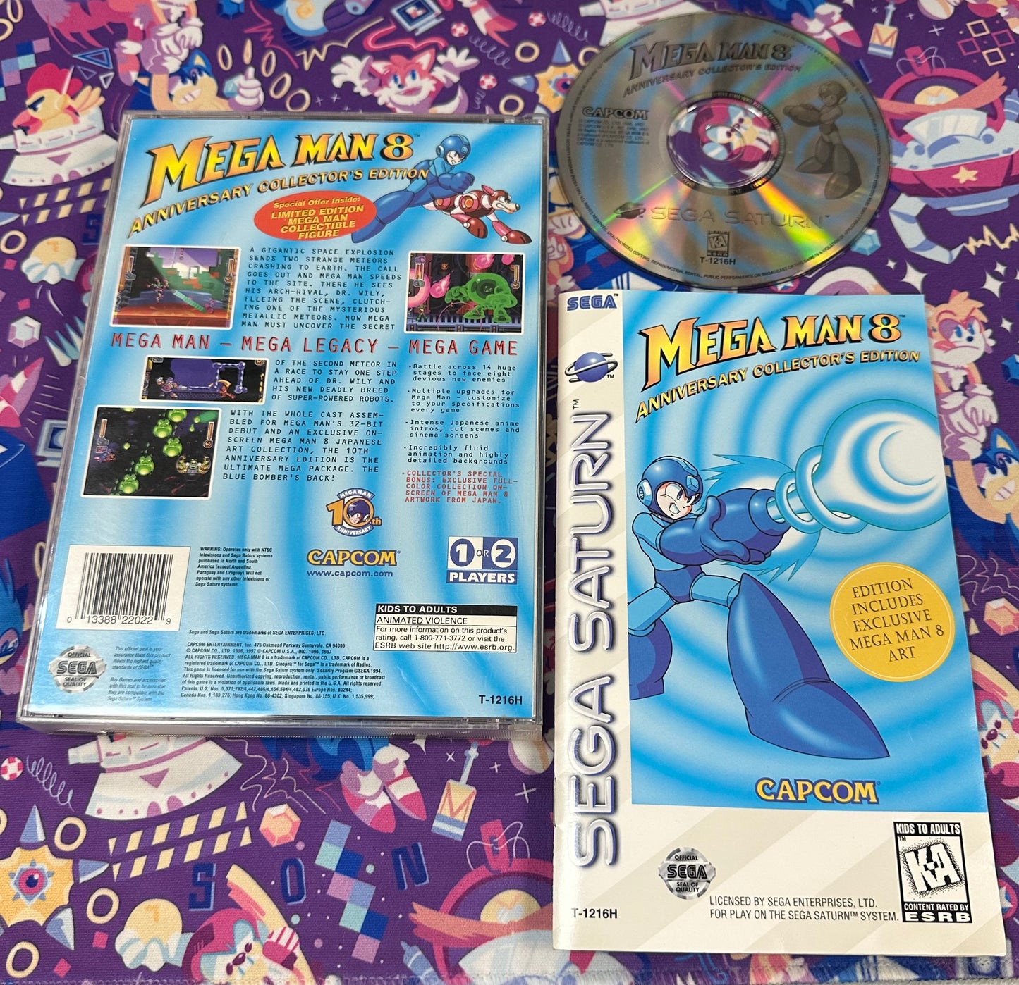 Mega Man 8 Sega Saturn Cib w/reg card