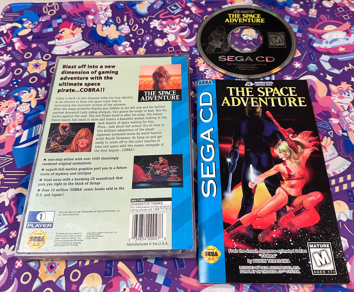 The Space Adventure Sega CD Cib with reg card.