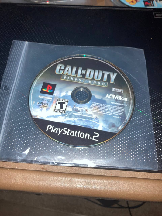 Call of Duty: Finest Hour for PlayStation 2 (Loose Disc)