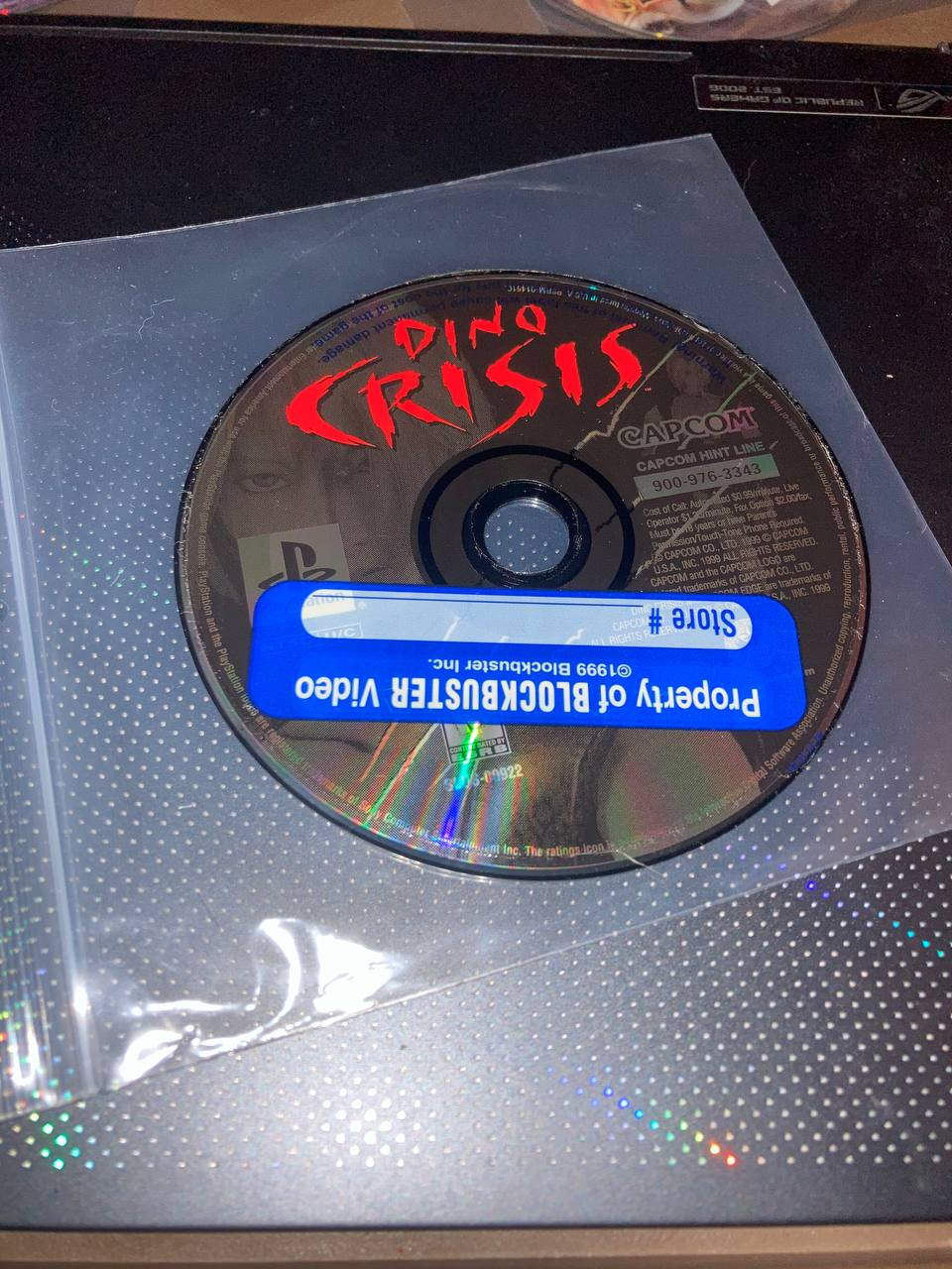Dino Crisis for PlayStation (Loose Disc)