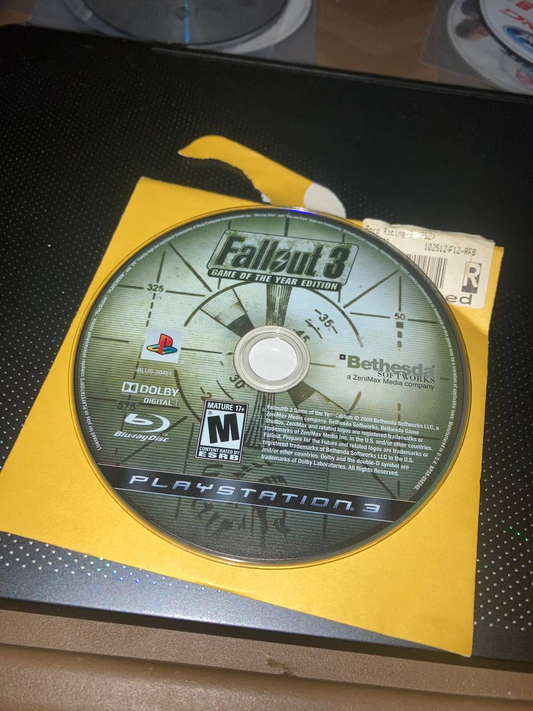 Fallout 3 Game of the Year for PlayStation 3 (Loose Disc)
