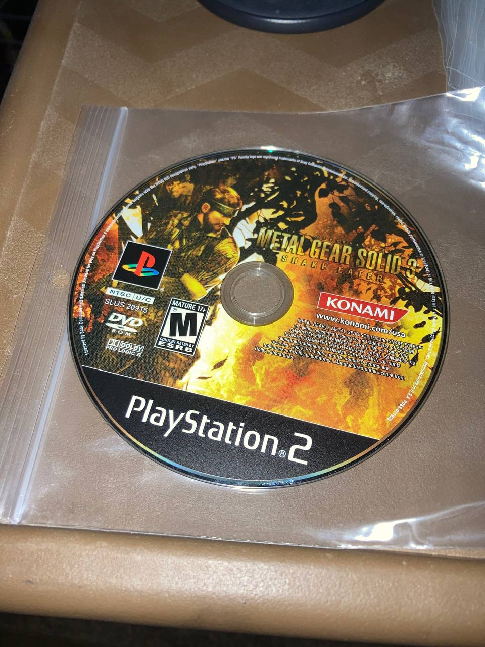 Metal Gear Solid 3 Snake Eater for PlayStation 2 (Loose Disc)
