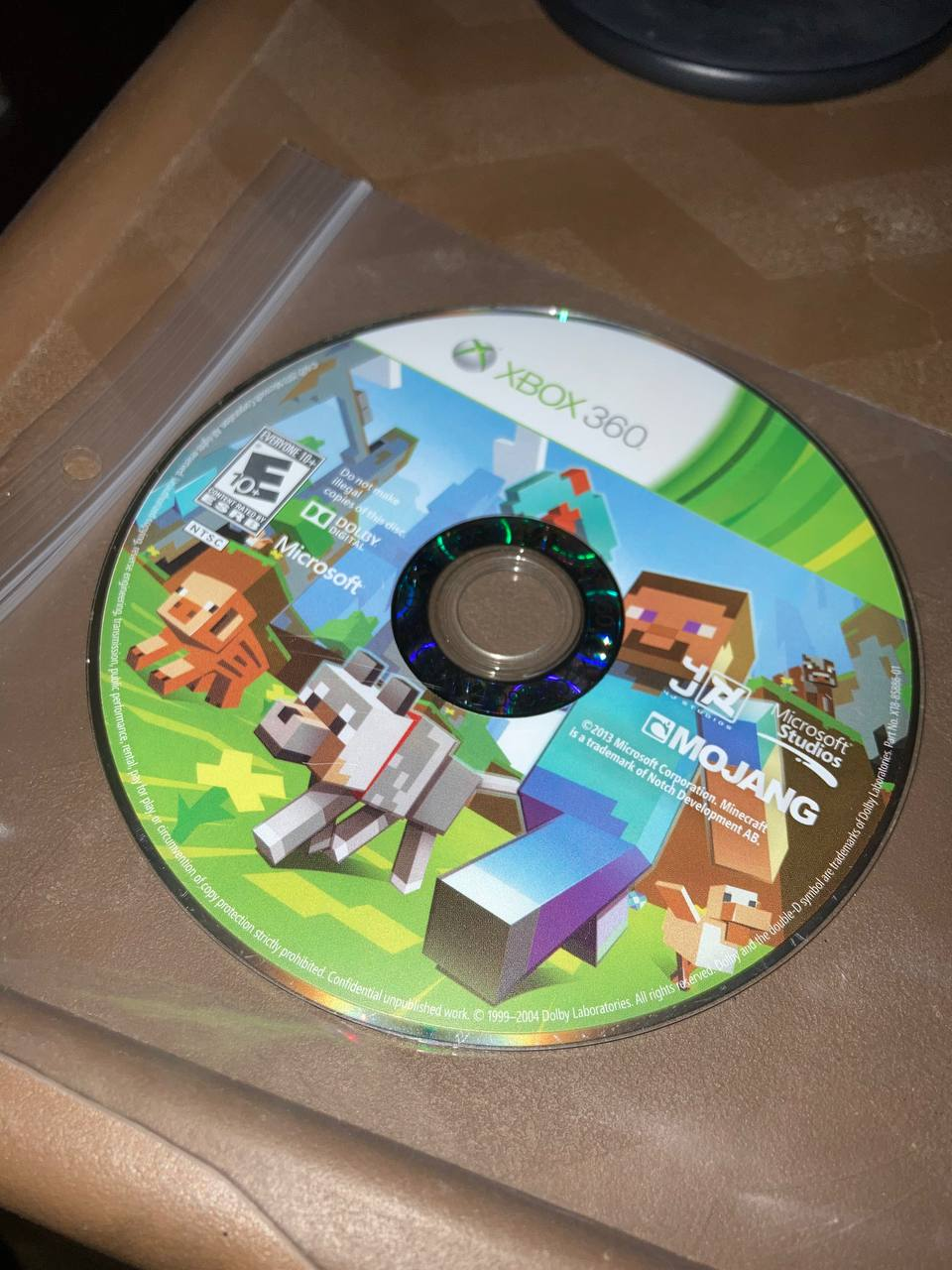 Minecraft for Xbox 360 (loose Disc)