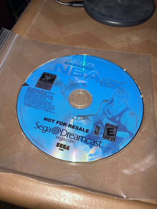 NBA 2K (Not for Resale) for Sega Dreamcast (Loose Disc)