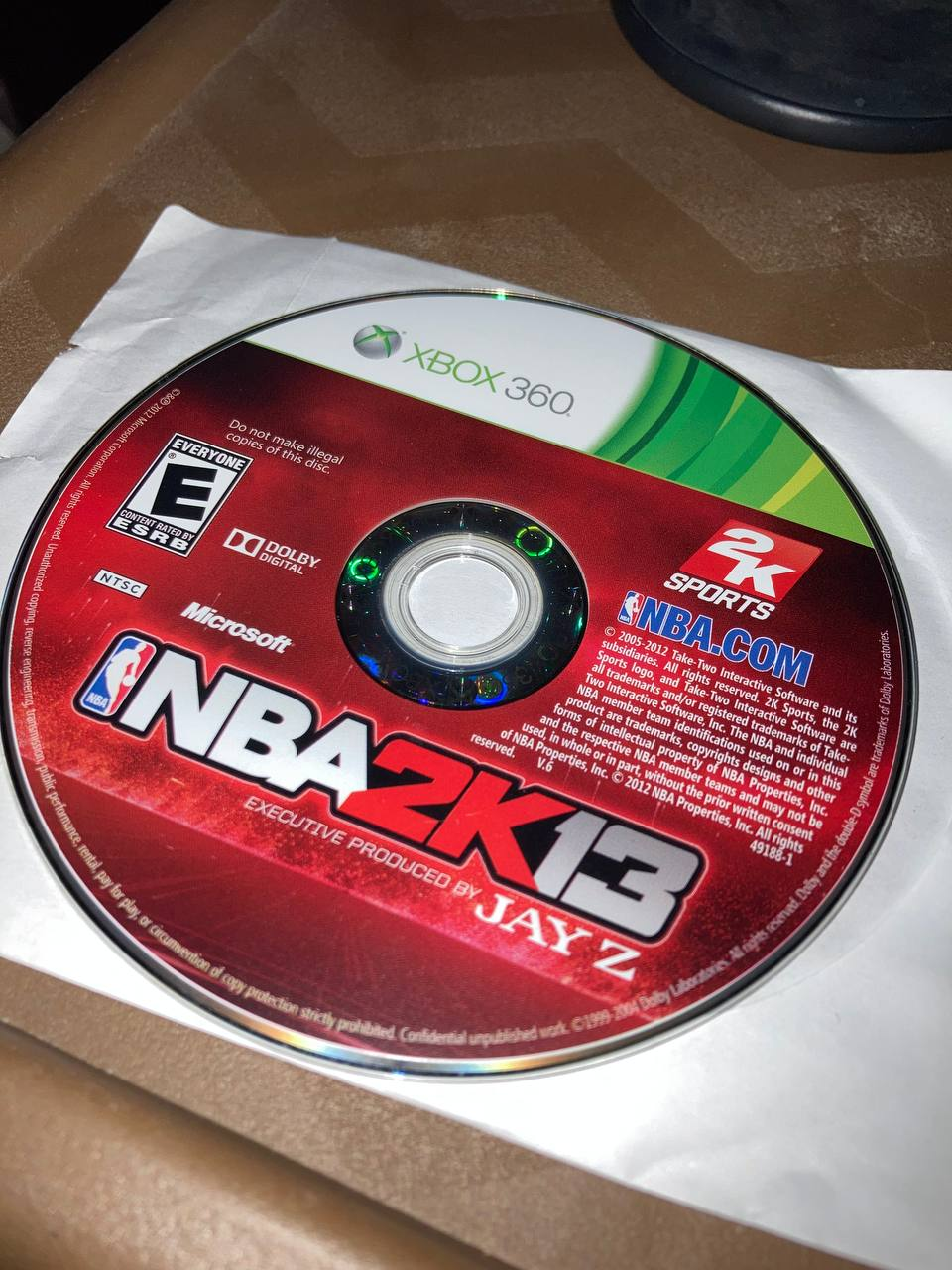 NBA 2K13 for Xbox 360 (Loose Disc)