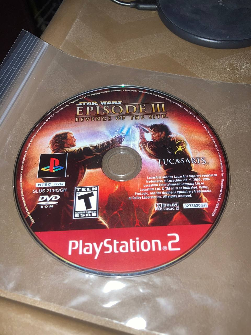 Star Wars Episode III Revenge of the Sith (Greatest Hits) for PlayStation 2 (Loose Disc)