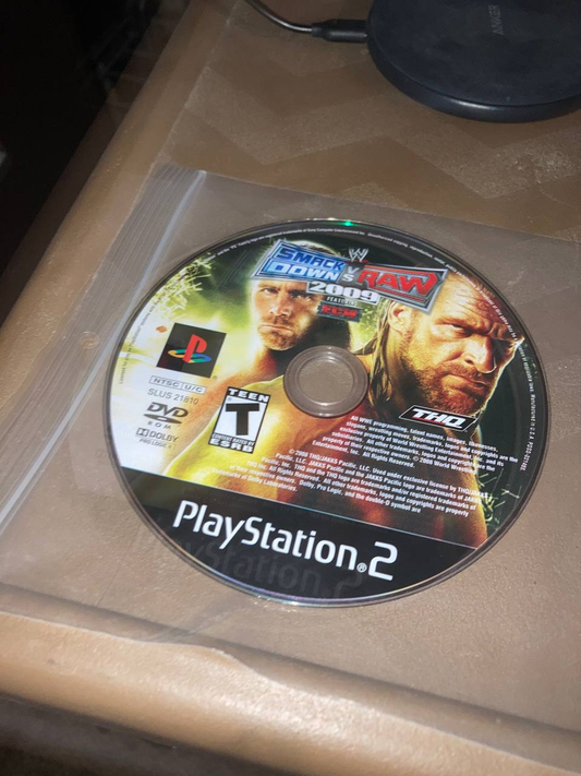 Smackdown VS. Raw 2009 for PlayStation 2 (Loose Disc)