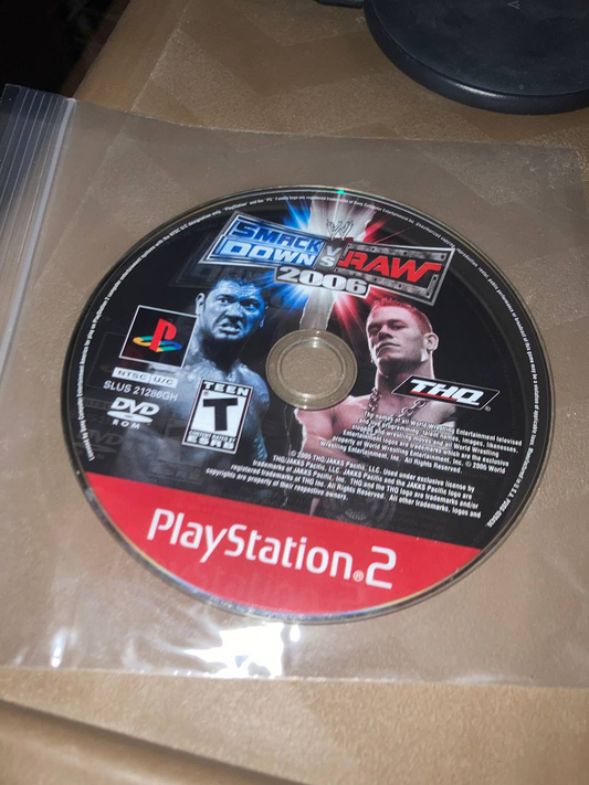 Smackdown vs. Raw  2006 (Greatest Hits) for PlayStation 2 (Loose Disc)