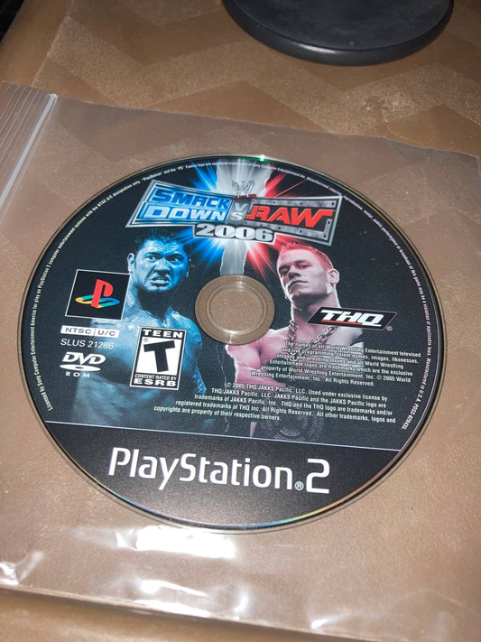 Smackdown VS. Raw for PlayStation 2 (Loose Disc)