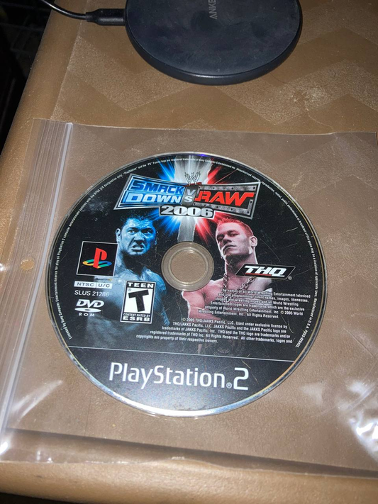 Smackdown vs RAW 2006 for PlayStation 2 (Loose Disc)