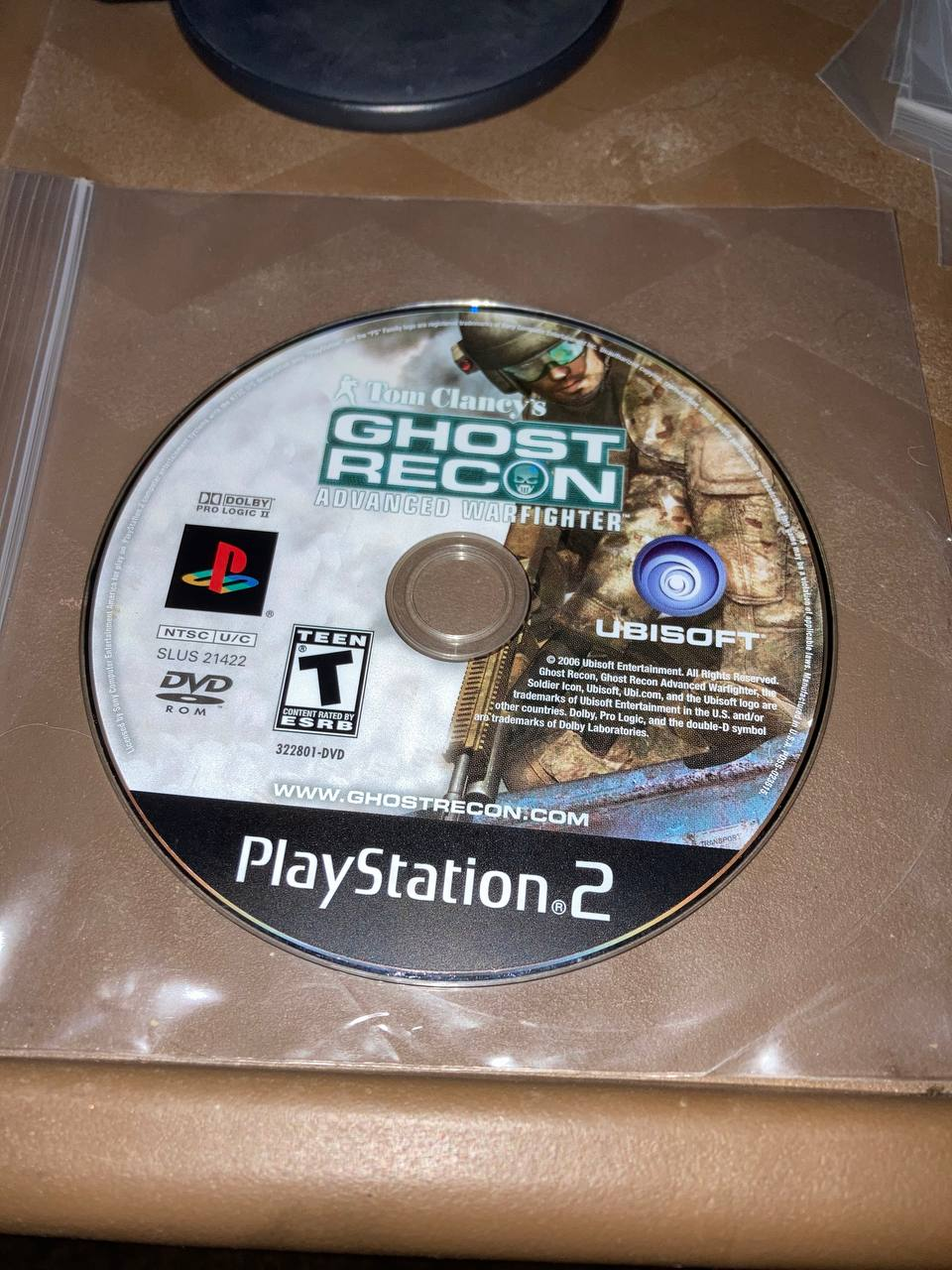 Tom Clancy's Ghost Recon Advanced Warfighter for PlayStation 2 (loose disc)