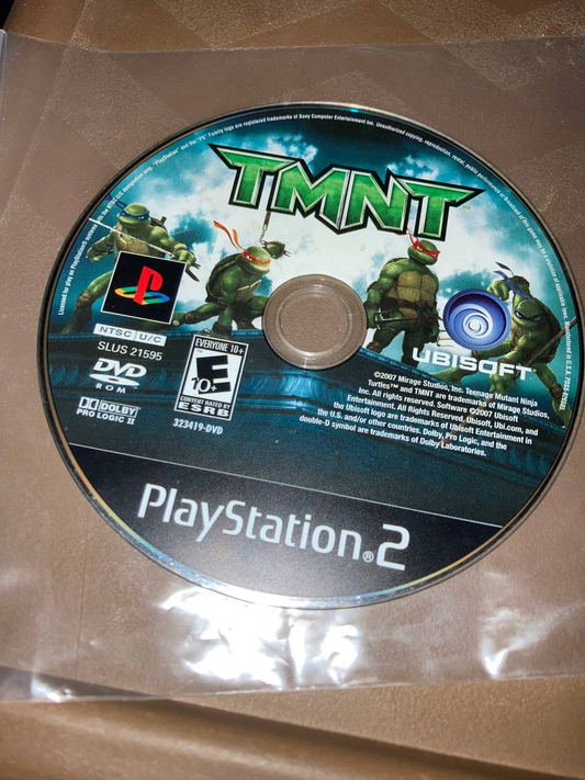 TMNT for PlayStation 2 (Loose Disc)