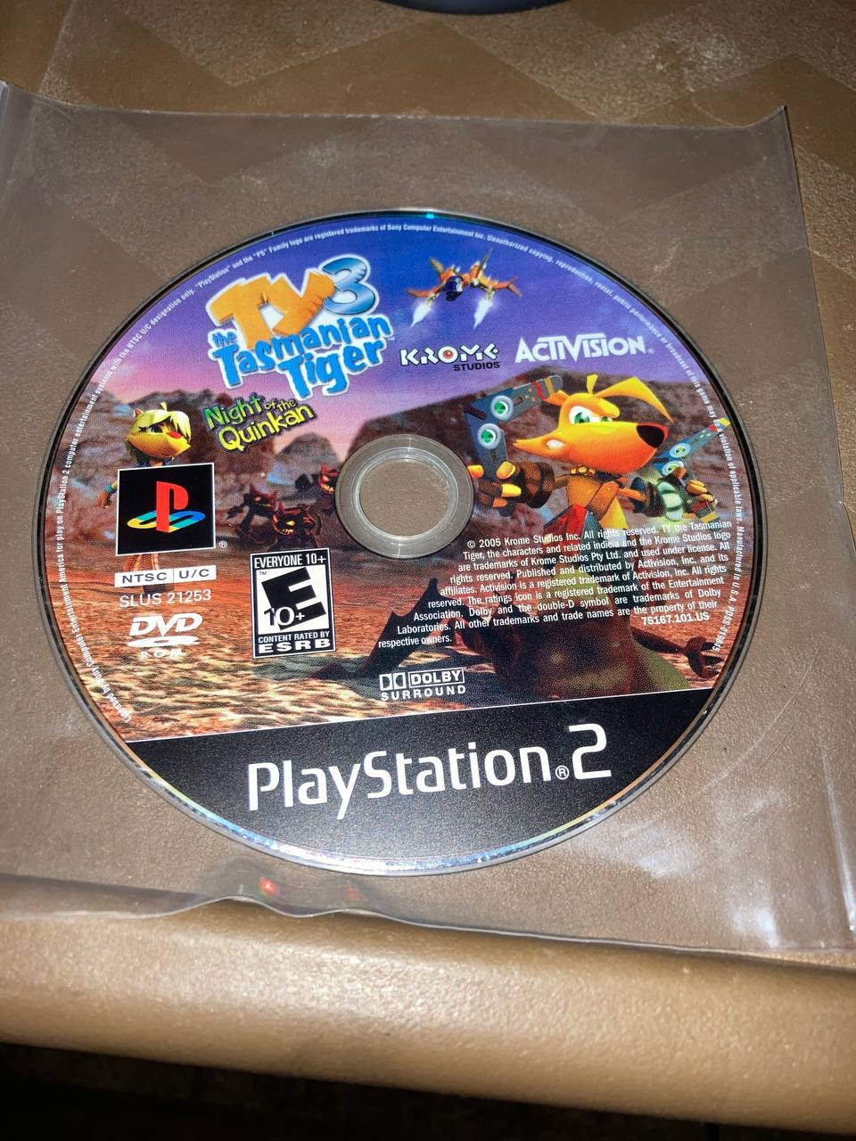 Ty the Tasmanian Tiger 3 for PlayStation 2 (Loose Disc)
