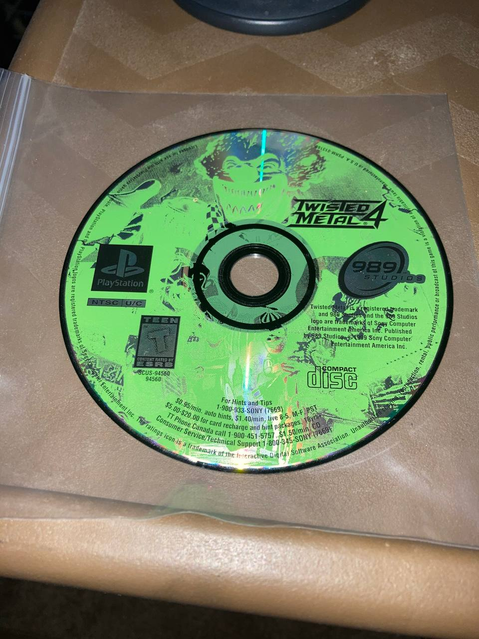 Twisted Metal 4 for PlayStation (Loose Disc)