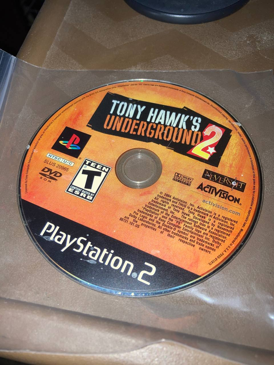 Tony Hawk's Underground 2 for PlayStation 2 (Loose Disc)