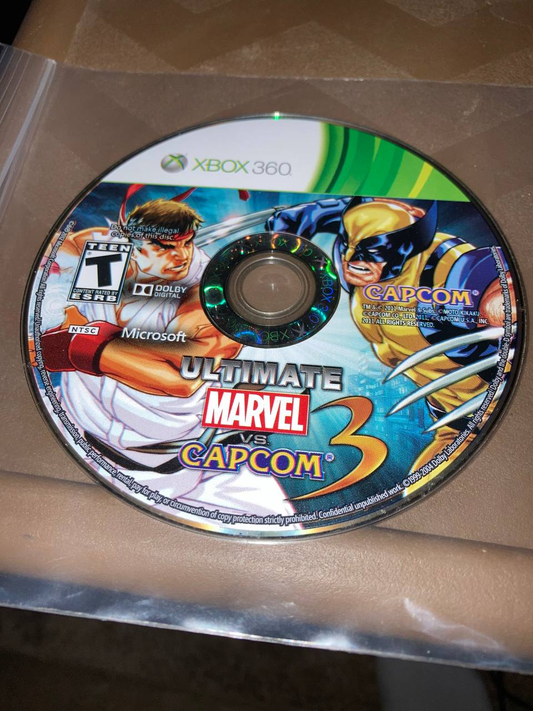 Ultimate Marvel VS Capcom 3 for Xbox 360 (Loose Disc)