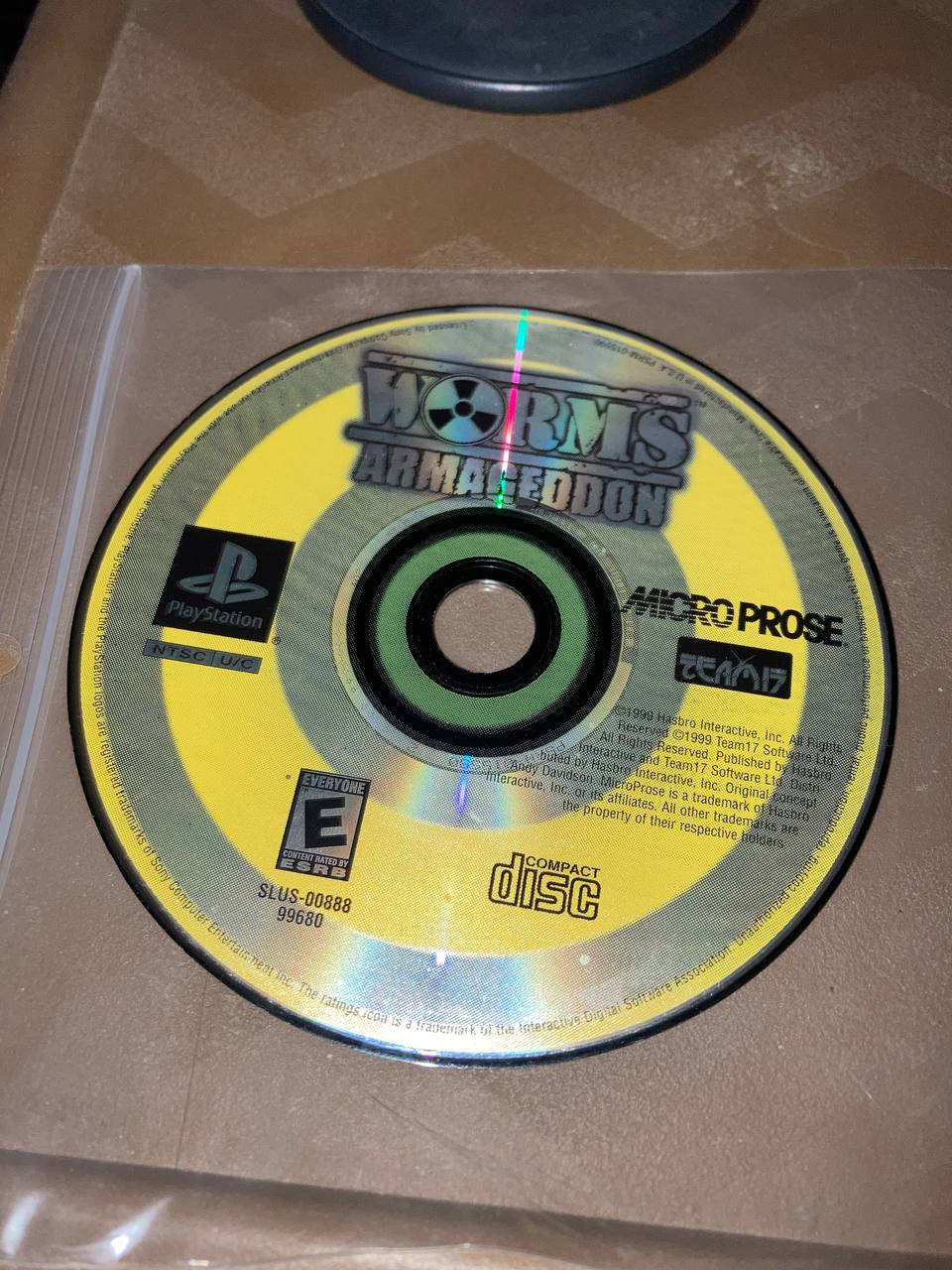Worms Armageddon for PlayStation (Loose Disc)