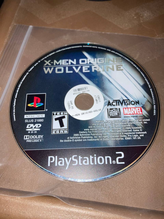 X-Men Origins: Wolverine for PlayStation 2 (Loose Disc)