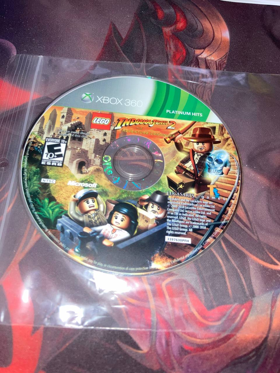 Lego Indiana Jones 2 Platinum Hits for Xbox 360 (loose disc)