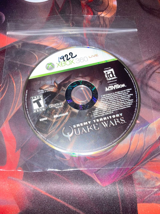 Enemy Territory Quake Wars for Xbox 360 (loose disc)