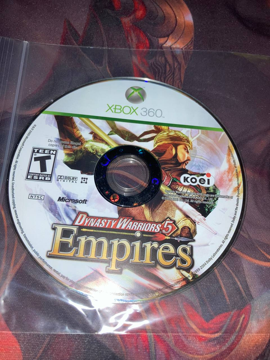 Dynasty Warriors 5: Empires for Xbox 360 (Loose Disc)