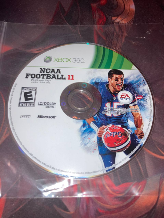 NCAA Football 11 for Xbox 360 (Loose Disc)