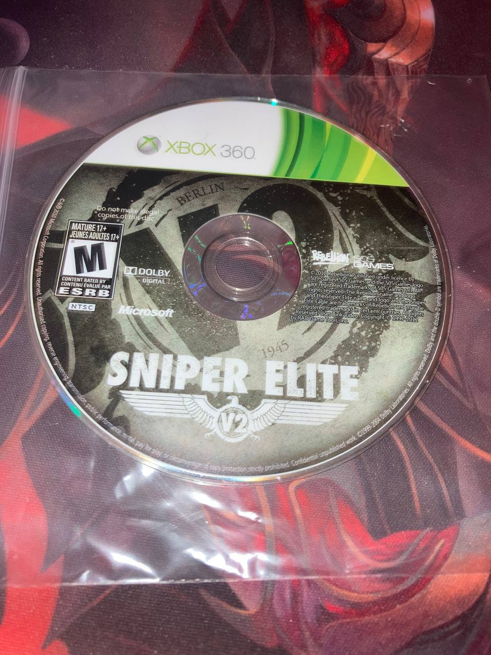 Sniper Elite V2 for Xbox 360 (Loose Disc)