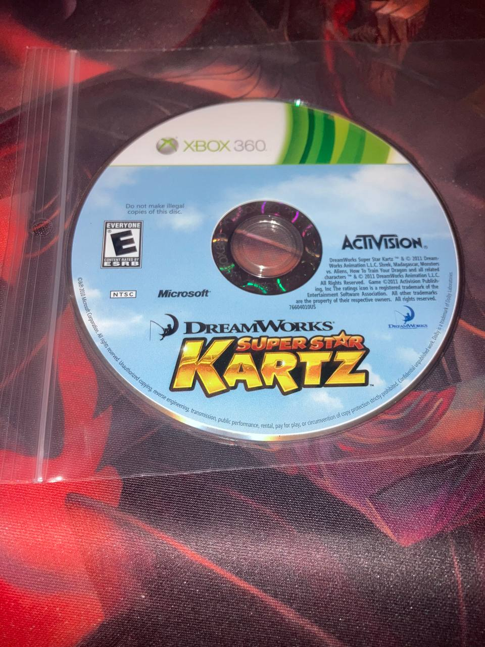 Dreamworks Super Star Karts for Xbox 360 (Loose Disc)
