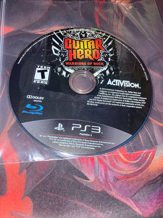 Guitar Hero Warriors of Rock for PlayStation 3 (Loose Disc)