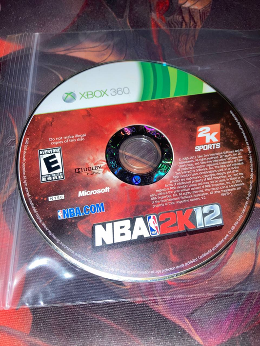 NBA 2K12 for Xbox 360 (Loose Disc)
