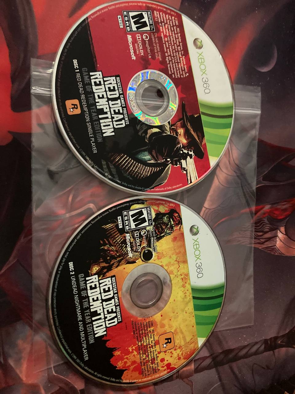 Red Dead Redemption GOTY for Xbox 360 (Loose Disc 1 & 2)