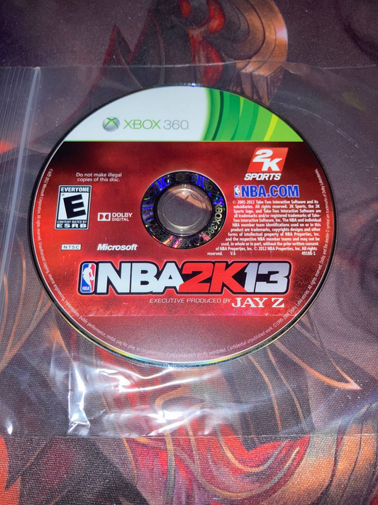 NBA 2K13 for Xbox 360 (Loose Disc)