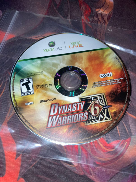 Dynasty Warriors 6 for Xbox 360 (Loose Disc)