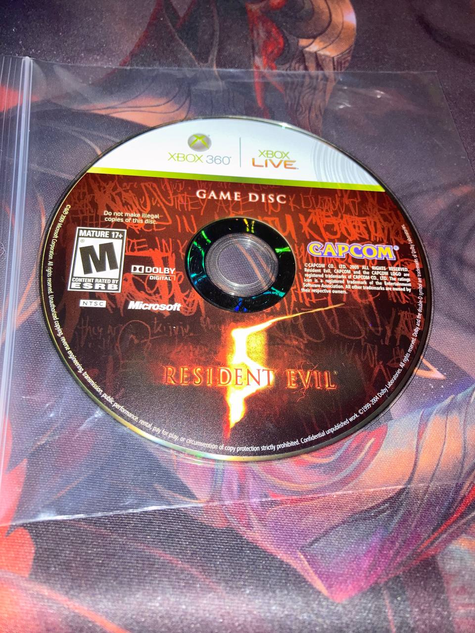 Resident Evil 5 Game Disc for Xbox 360 (Loose Disc)