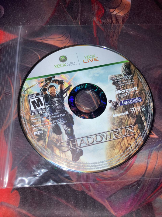 Shadowrun for Xbox 360 (Loose Disc)