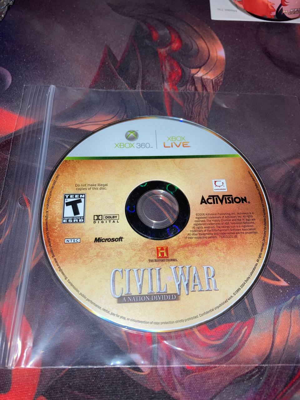 History Channel Civil War A Nation Divided for Xbox 360 (Loose Disc)