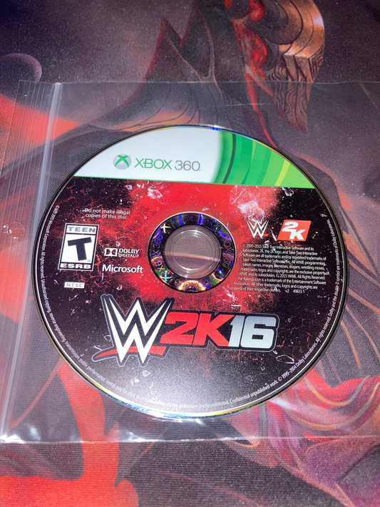 WWE 2K16 for Xbox 360 (Loose Disc)